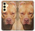 S2903 American Pitbull Dog Hülle Schutzhülle Taschen für Samsung Galaxy S24 FE