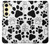 S2904 Dog Paw Prints Hülle Schutzhülle Taschen für Samsung Galaxy S24 FE