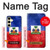 S3022 Haiti Flag Hülle Schutzhülle Taschen für Samsung Galaxy S24 FE