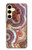 S3034 Colored Marble Texture Printed Hülle Schutzhülle Taschen für Samsung Galaxy S24 FE