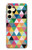 S3049 Triangles Vibrant Colors Hülle Schutzhülle Taschen für Samsung Galaxy S24 FE