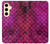 S3051 Pink Mermaid Fish Scale Hülle Schutzhülle Taschen für Samsung Galaxy S24 FE