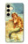 S3184 Little Mermaid Painting Hülle Schutzhülle Taschen für Samsung Galaxy S24 FE