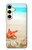 S3212 Sea Shells Starfish Beach Hülle Schutzhülle Taschen für Samsung Galaxy S24 FE