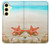 S3212 Sea Shells Starfish Beach Hülle Schutzhülle Taschen für Samsung Galaxy S24 FE