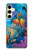 S3227 Underwater World Cartoon Hülle Schutzhülle Taschen für Samsung Galaxy S24 FE