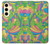 S3273 Flower Line Art Pattern Hülle Schutzhülle Taschen für Samsung Galaxy S24 FE