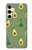 S3285 Avocado Fruit Pattern Hülle Schutzhülle Taschen für Samsung Galaxy S24 FE