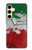 S3318 Italy Flag Vintage Football Graphic Hülle Schutzhülle Taschen für Samsung Galaxy S24 FE