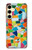 S3391 Abstract Art Mosaic Tiles Graphic Hülle Schutzhülle Taschen für Samsung Galaxy S24 FE
