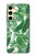 S3457 Paper Palm Monstera Hülle Schutzhülle Taschen für Samsung Galaxy S24 FE