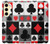 S3463 Poker Card Suit Hülle Schutzhülle Taschen für Samsung Galaxy S24 FE