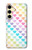 S3499 Colorful Heart Pattern Hülle Schutzhülle Taschen für Samsung Galaxy S24 FE