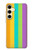 S3678 Colorful Rainbow Vertical Hülle Schutzhülle Taschen für Samsung Galaxy S24 FE