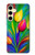 S3926 Colorful Tulip Oil Painting Hülle Schutzhülle Taschen für Samsung Galaxy S24 FE S3926 Colorful Tulip Oil Painting Hülle Schutzhülle Taschen für Samsung Galaxy S24 FE