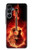 S0415 Fire Guitar Burn Hülle Schutzhülle Taschen für Samsung Galaxy A16 5G