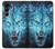 S0752 Blue Fire Grim Wolf Hülle Schutzhülle Taschen für Samsung Galaxy A16 5G