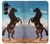 S0934 Wild Black Horse Hülle Schutzhülle Taschen für Samsung Galaxy A16 5G