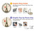 S2108 Eiffel Tower Paris Postcard Hülle Schutzhülle Taschen für Samsung Galaxy A16 5G