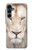 S2399 White Lion Face Hülle Schutzhülle Taschen für Samsung Galaxy A16 5G