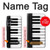 S3078 Black and White Piano Keyboard Hülle Schutzhülle Taschen für Samsung Galaxy A16 5G