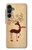 S3081 Wooden Raindeer Graphic Printed Hülle Schutzhülle Taschen für Samsung Galaxy A16 5G