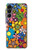 S3281 Colorful Hippie Flowers Pattern Hülle Schutzhülle Taschen für Samsung Galaxy A16 5G