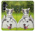 S3795 Kitten Cat Playful Siberian Husky Dog Paint Hülle Schutzhülle Taschen für Samsung Galaxy A16 5G