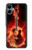 S0415 Fire Guitar Burn Hülle Schutzhülle Taschen für Samsung Galaxy A06