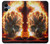 S0863 Hell Fire Skull Hülle Schutzhülle Taschen für Samsung Galaxy A06