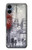 S1295 Eiffel Painting of Paris Hülle Schutzhülle Taschen für Samsung Galaxy A06