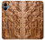 S1307 Fish Wood Carving Graphic Printed Hülle Schutzhülle Taschen für Samsung Galaxy A06