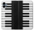 S3078 Black and White Piano Keyboard Hülle Schutzhülle Taschen für Samsung Galaxy A06