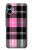 S3091 Pink Plaid Pattern Hülle Schutzhülle Taschen für Samsung Galaxy A06