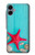S3428 Aqua Wood Starfish Shell Hülle Schutzhülle Taschen für Samsung Galaxy A06