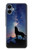 S3555 Wolf Howling Million Star Hülle Schutzhülle Taschen für Samsung Galaxy A06