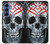 S0223 Vampire Skull Tattoo Hülle Schutzhülle Taschen für Samsung Galaxy S25
