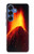 S0745 Volcano Lava Hülle Schutzhülle Taschen für Samsung Galaxy S25