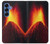S0745 Volcano Lava Hülle Schutzhülle Taschen für Samsung Galaxy S25