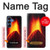 S0745 Volcano Lava Hülle Schutzhülle Taschen für Samsung Galaxy S25