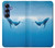 S0843 Blue Whale Hülle Schutzhülle Taschen für Samsung Galaxy S25
