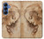 S1045 Leonardo da Vinci Woman's Head Hülle Schutzhülle Taschen für Samsung Galaxy S25