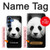 S1072 Panda Bear Hülle Schutzhülle Taschen für Samsung Galaxy S25