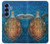 S1249 Blue Sea Turtle Hülle Schutzhülle Taschen für Samsung Galaxy S25