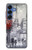 S1295 Eiffel Painting of Paris Hülle Schutzhülle Taschen für Samsung Galaxy S25