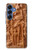 S1307 Fish Wood Carving Graphic Printed Hülle Schutzhülle Taschen für Samsung Galaxy S25