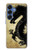 S1482 Black Dragon Painting Hülle Schutzhülle Taschen für Samsung Galaxy S25