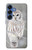 S1566 Snowy Owl White Owl Hülle Schutzhülle Taschen für Samsung Galaxy S25