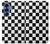 S1611 Black and White Check Chess Board Hülle Schutzhülle Taschen für Samsung Galaxy S25