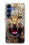 S1932 Blue Eyed Leopard Hülle Schutzhülle Taschen für Samsung Galaxy S25
